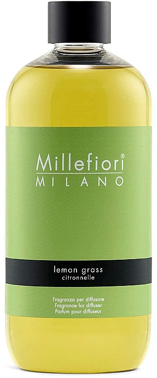 Наповнення для аромадифузора - Millefiori Milano Natural Lemon Grass Diffuser Refill — фото N1
