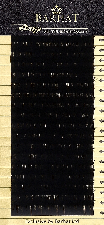 Накладные ресницы C 0,10 мм (14 мм), 18 линий - Barhat Lashes — фото N1