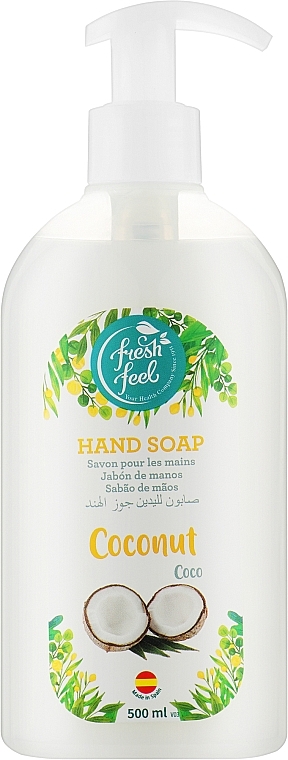 Рідке мило для рук "Coconut" - Fresh Feel Hand Soap — фото N1