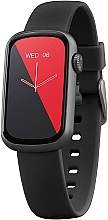Смартгодинник, чорний, гумовий ремінець - Garett Smartwatch Action — фото N1