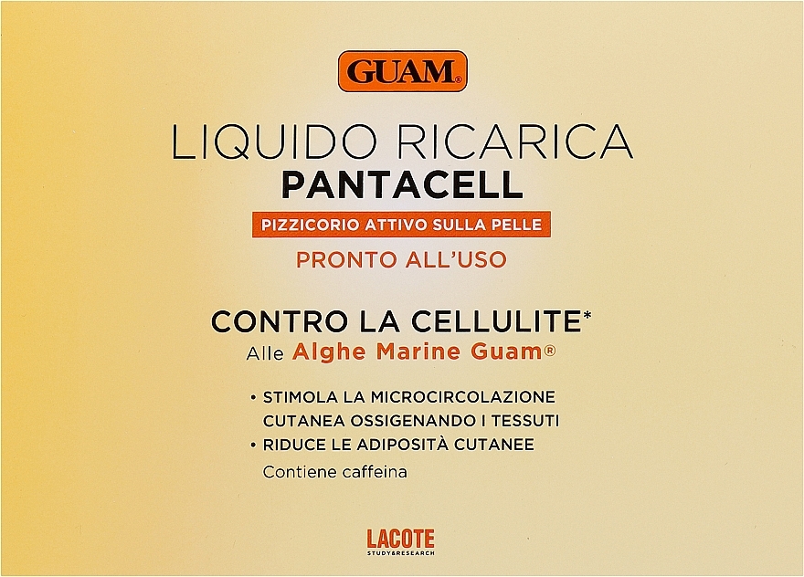 Рідина для штанів інтенсивної антицелюлітної дії з розігрівальним ефектом - Guam Pantacell — фото N1