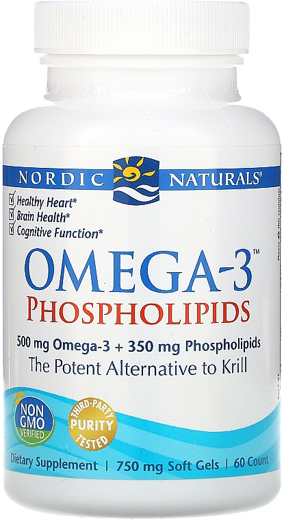 Пищевая добавка "Омега-3 фосфолипиды" - Nordic Naturals Omega-3 Phospholipids — фото N1