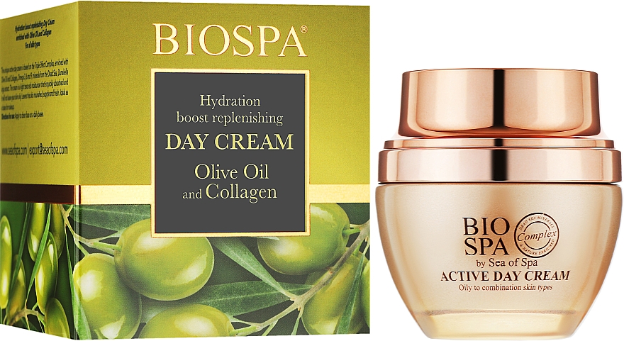Увлажняющий дневной крем против старения с коллагеном и оливковым маслом - Sea of Spa Bio Spa Day Cream — фото N2