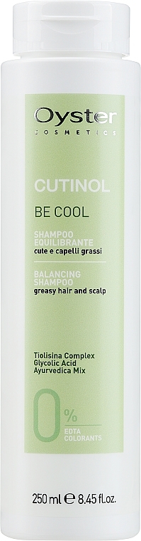 Шампунь для жирного волосся та шкіри голови - Oyster Cosmetics Cutinol Be Cool Shampoo