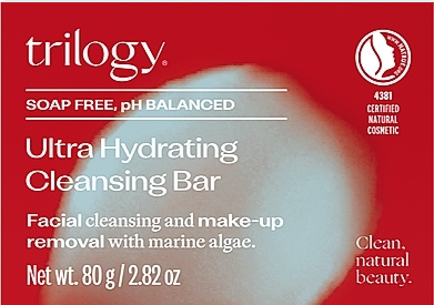 Ультразволожувальне мило для обличчя - Trilogy Ultra Hydrating Cleansing Bar — фото N2