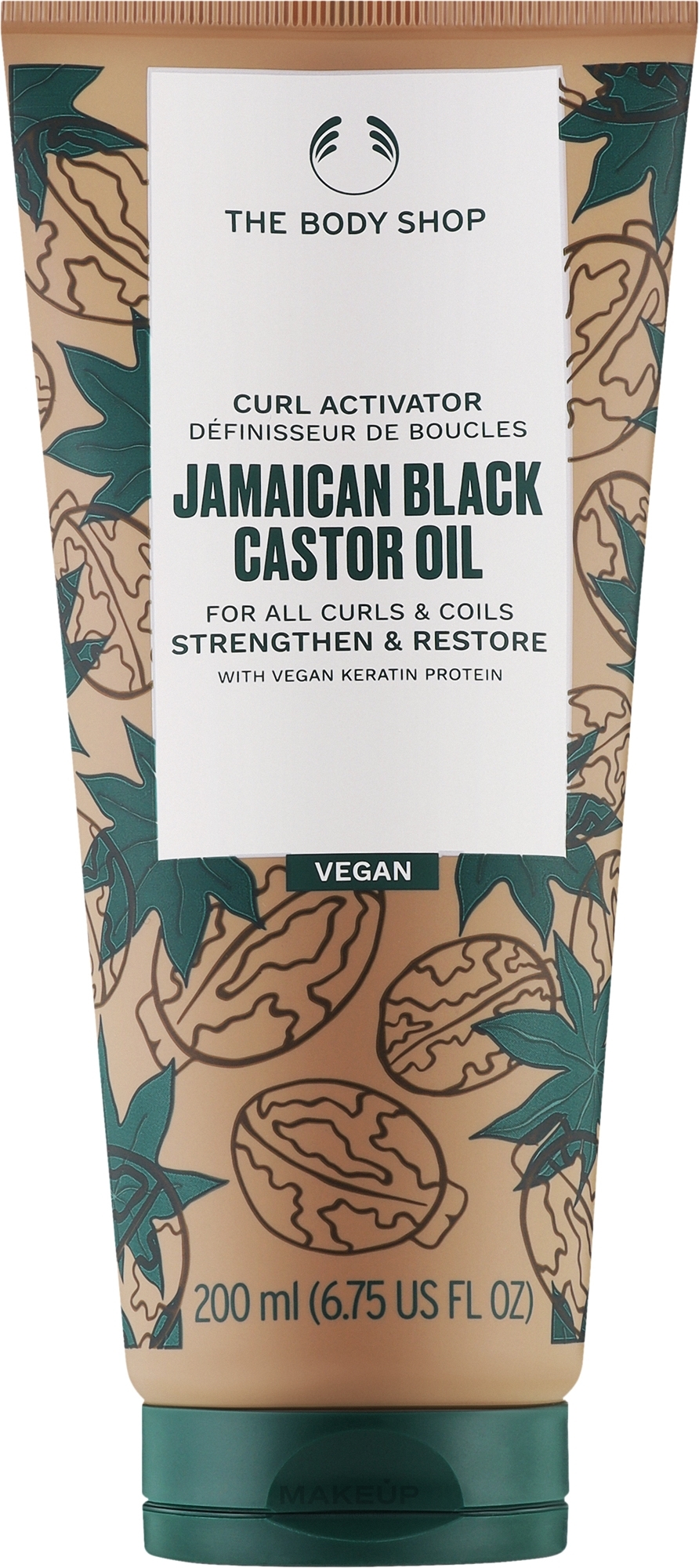 Активатор кудрей "Ямайское масло черной касторки" - The Body Shop Jamaican Black Castor Oil Curl Activator — фото 200ml