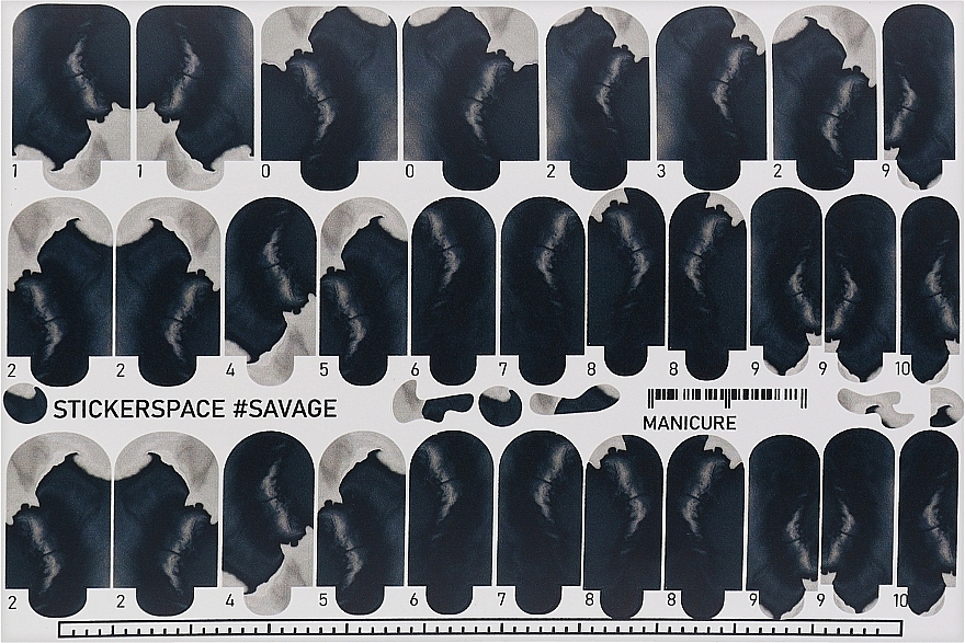 Дизайнерские наклейки для ногтей "Savage" - StickersSpace — фото N1