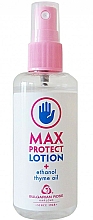 Духи, Парфюмерия, косметика Лосьон для рук - Bulgarian Rose Max Protect Hand Lotion Ethanol Thyme Oil Cleaner