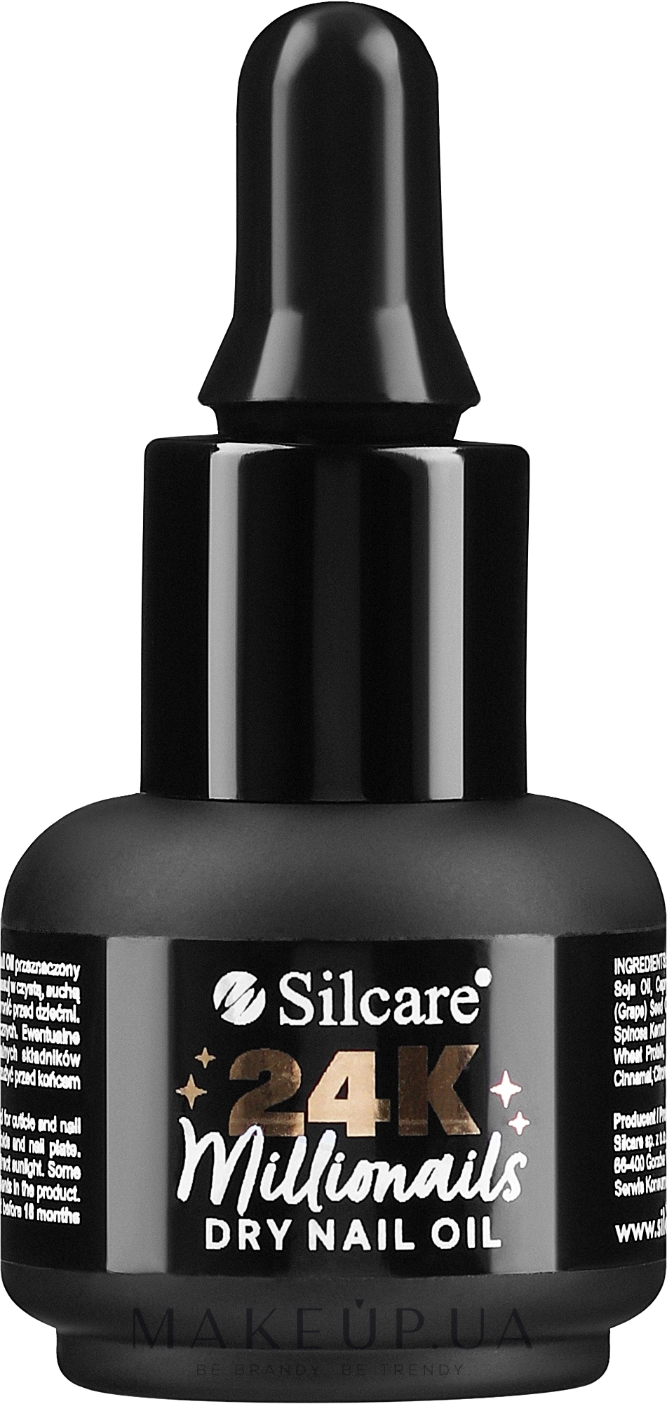 Сухое масло для ногтей - Silcare 24K Millionails Dry Nail Oil — фото 15ml