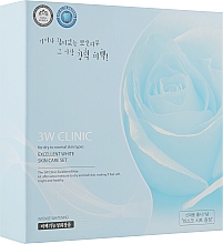Набор отбеливающий для ухода за лицом, 5 продуктов - 3W Clinic Excellent White Skin Care Kit Set — фото N1