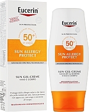 Сонцезахисний крем-гель для тіла з фактором УФ-захисту SPF 50 для шкіри, схильної до сонячної алергії - Eucerin Sun Allergy Sun Protection Creme-Gel SPF 50 — фото N2