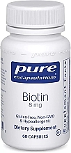 Парфумерія, косметика Дієтична добавка "Біотин" 8 мг, капсули - Pure Encapsulations Biotin