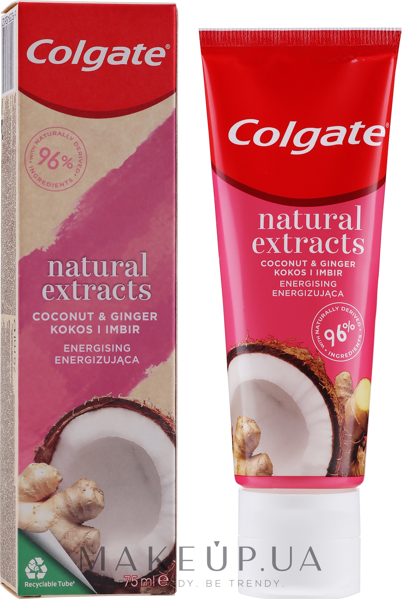 Зубная паста "Кокос и имбирь" - Colgate Natural Extracts Coconut & Ginger Toothpaste — фото 75ml