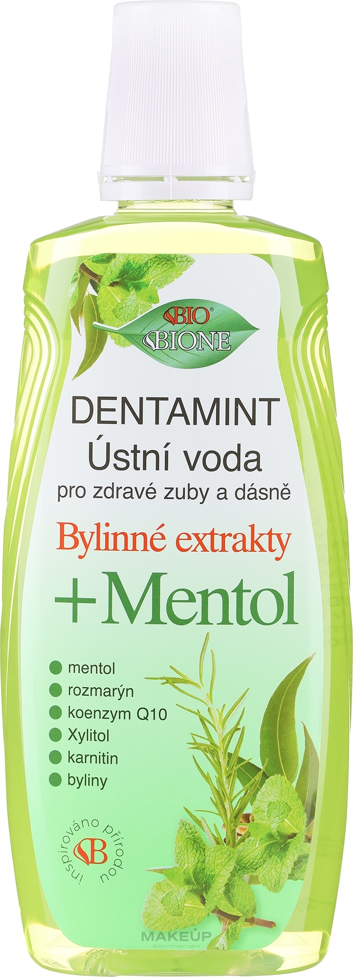 Ополіскувач для ротової порожнини - Bione Cosmetics Dentamint Mouthwash Menthol — фото 500ml