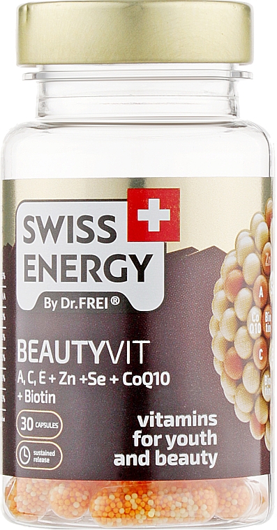 Витамины в капсулах "Красота и молодость" - Swiss Energy BeautyVit