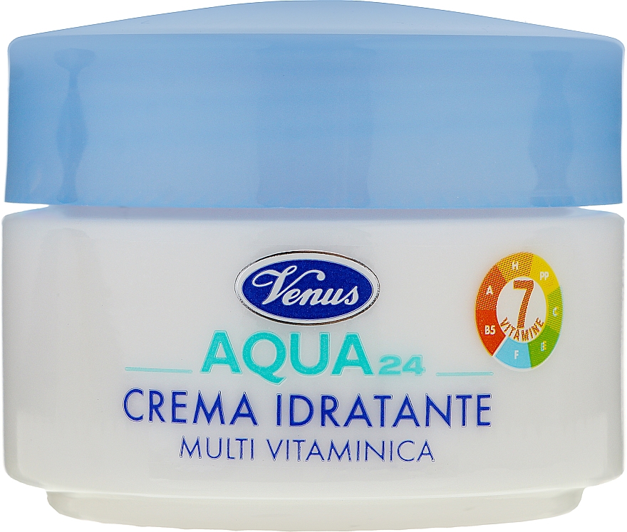 Активний зволожувальний крем для обличчя "Мультивітамін" - Venus Aqua 24 Moisturizing Multivitamin Face Cream