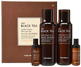 Духи, Парфюмерия, косметика Набор - Tony Moly The Black Tea London Classic Set (toner/150ml + toner/20ml + emulsion/150ml + emulsion/20ml)