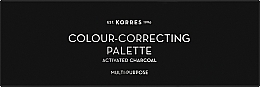 Палетка для контуринга - Korres Color-Correcting Activated Charcoal Multi Purpose Palette — фото N2
