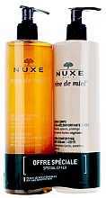 Парфумерія, косметика Набір - Nuxe Reve de Miel (gel/400ml + cr/400ml)