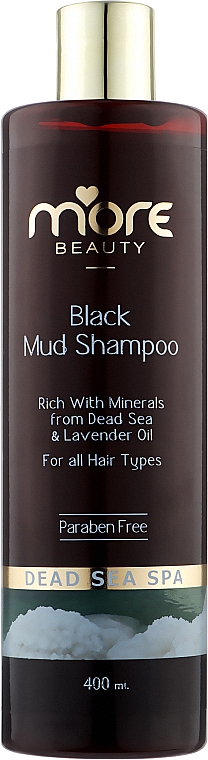Шампунь з гряззю Мертвого моря для волосся - More Beauty Black Mud Shampoo