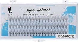 Парфумерія, косметика Накладні пучки - Ibra 10 Flares Eyelash Knot Free Naturals C 0,07 12MM
