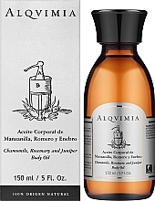Олія для тіла з ромашкою, розмарином і ялівцем - Alqvimia Chamomile Rosemary And Juniper Body Oil — фото N2