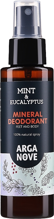 Дезодорант-спрей для ніг "М'ята і евкаліпт" - Arganove Mint Eucalyptus Dezodorant — фото N1