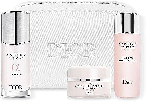 Набор - Dior Capture Total Serum Ritual Care Set Gift Set (f/lot/50 ml + sr/30ml + cr/15ml + bag) — фото N1