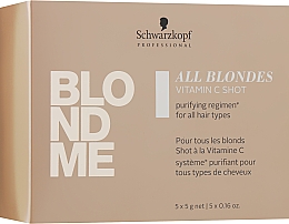 Концентрат вітаміну С для волосся усіх типів - Schwarzkopf Professional Blondme All Blondes Vitamin C Shot — фото N2