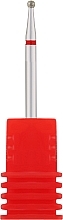 Парфумерія, косметика Фреза алмазна "Кулька" 001 018R, діаметр 1,8 мм, червона - Nail Drill