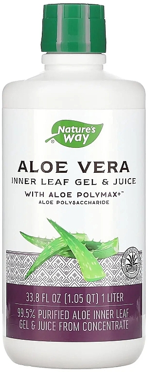 Гель и сок из листьев алоэ - Nature's Way Aloe Vera Gel Juice — фото N1