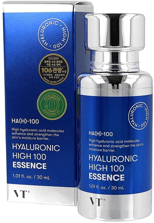 Зволожувальна есенція для обличчя - VT Cosmetics Hyaluronic High 100 Essence — фото N2
