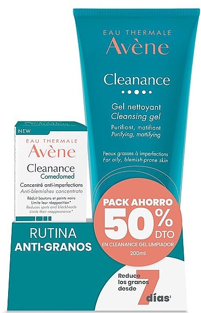 Набор - Avene Cleanance Anti-Blemishes Concentrate (f/concentrate/30ml + cl/gel/200ml) — фото N1