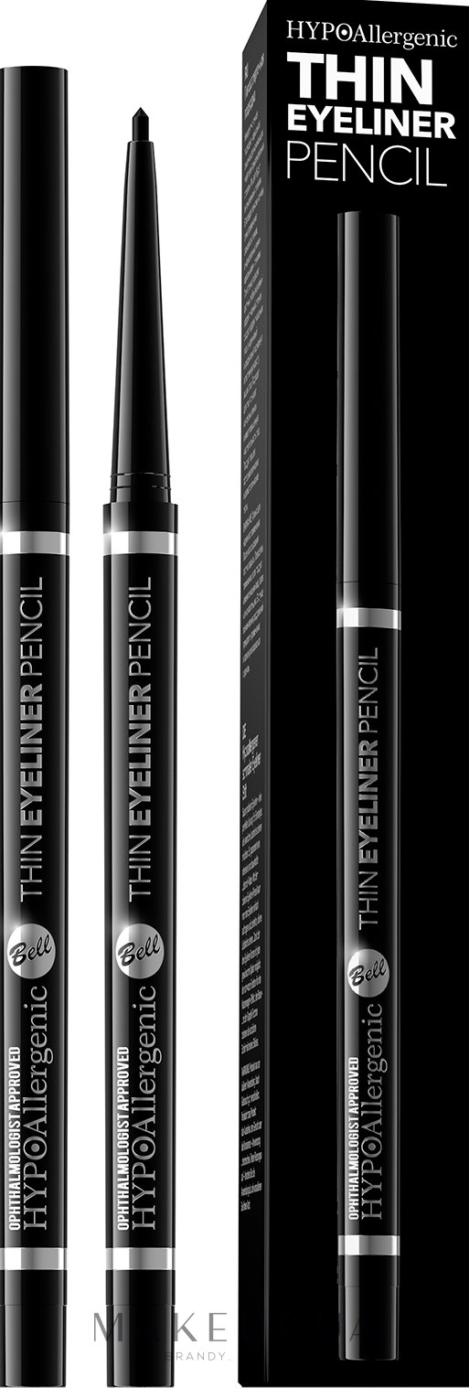 Автоматический карандаш для глаз - Bell HYPOAllergenic Thin Eyeliner Pencil — фото 01