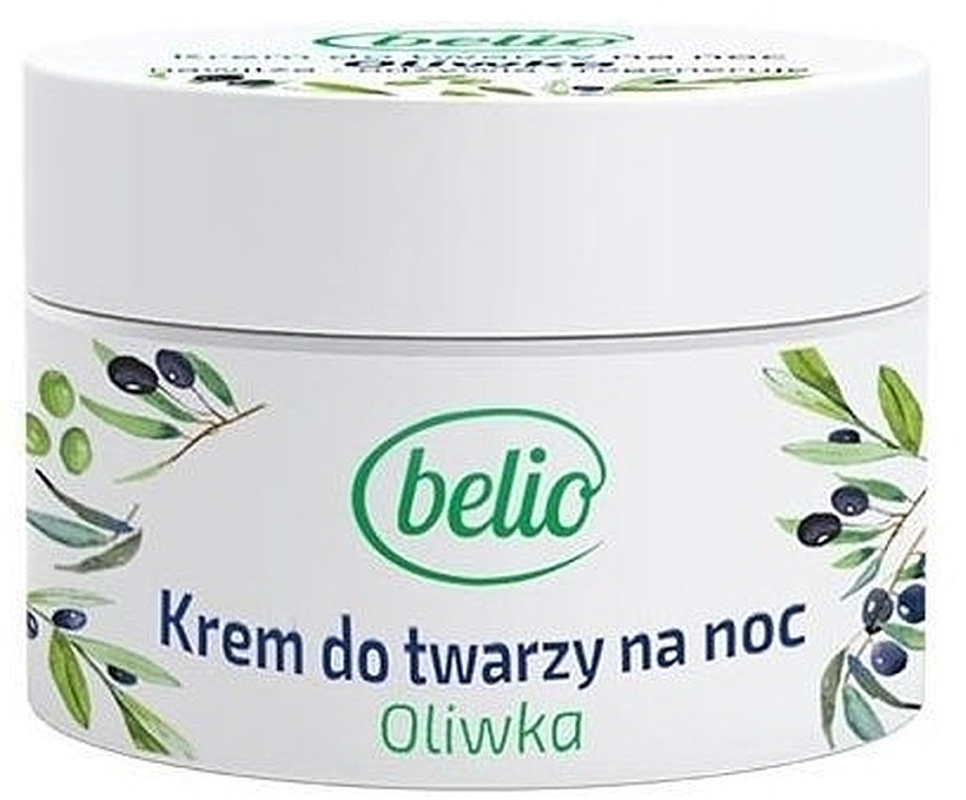 Нічний крем для обличчя - Silesian Pharma Belio Olive — фото N1