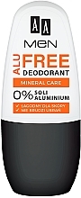 Шариковый дезодорант - AA Men Alu Free Mineral Care Deodorant  — фото N1
