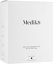 Парфумерія, косметика Набір - Medik8 The CSA Philosophy Kit Elite Edition (gel/40ml + serum/15ml + cr/50ml + cr/30ml)