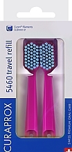 Набір змінних насадок для зубної щітки для подорожей CS 5460, рожево-блакитні - Curaprox — фото N1