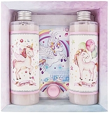 Духи, Парфюмерия, косметика Набор "Единорог" - Bohemia Gifts Set With Unicorn Game (sh/gel/250ml + shmp/250ml + game)