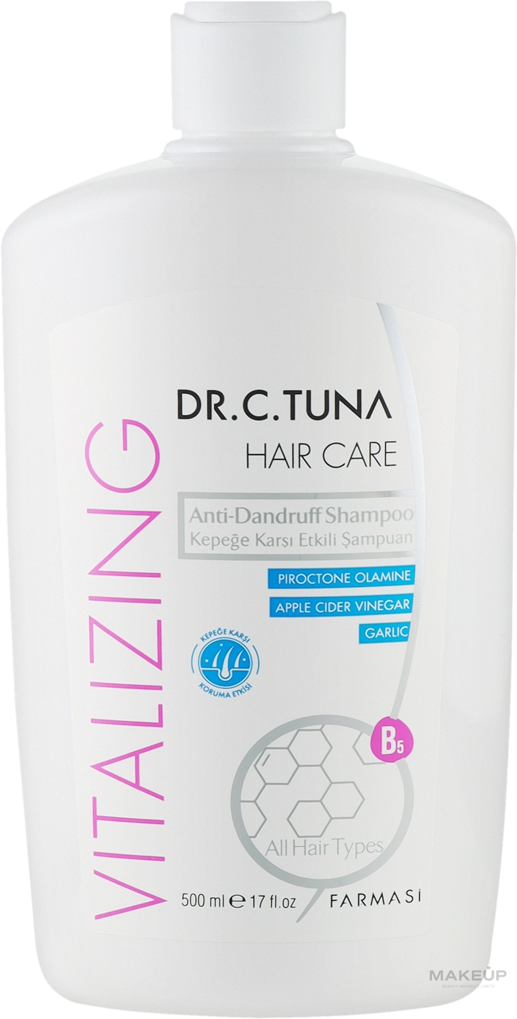 Шампунь от перхоти - Farmasi Dr. C.Tuna Vitalizing Hair Care — фото 500ml