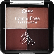 Чотирикольорові тіні для повік - Quiz Cosmetics Camouflage Eyeshadow 4 — фото N2