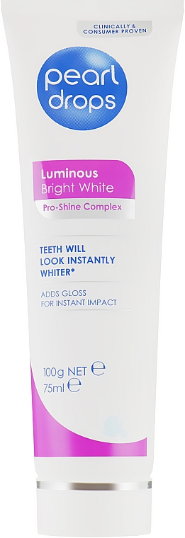 Отбеливающая зубная паста-полироль - Pearl Drops Specialist White Luminous Bright White Toothpolish — фото N2