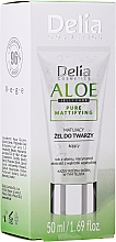 Матувальний гель для обличчя з алое - Delia Cosmetics Aloe Jelly Care Pure Mattifying — фото N2