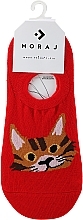 Парфумерія, косметика Шкарпетки жіночі "Baleriny Cats", 1 пара, червоні  - Moraj