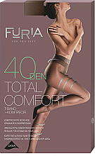 Парфумерія, косметика Колготки жіночі "Total Comfort T-Band", 1209, 40 Den, бежевий - Furia