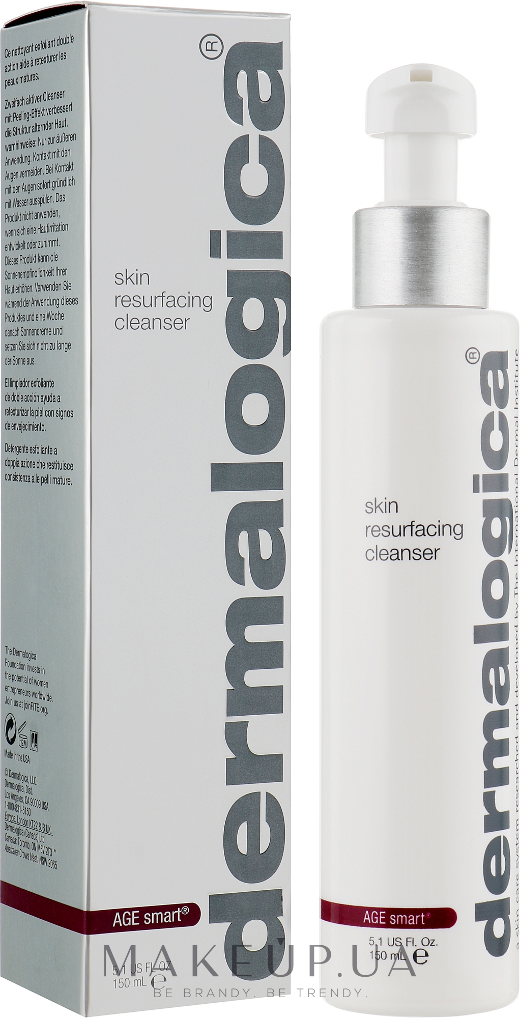 Антивіковий гель-пілінг для обличчя - Dermalogica Age Smart Skin Resurfacing Cleanser — фото 150ml