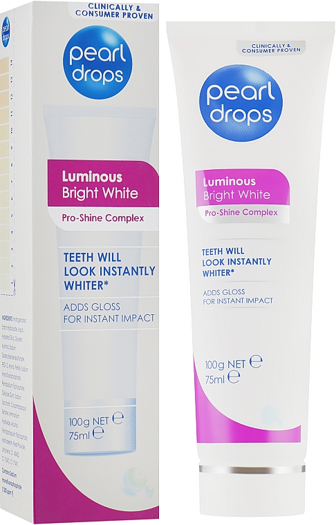 Відбілювальна зубна паста-поліроль - Pearl Drops Specialist White Luminous Bright White Toothpolish