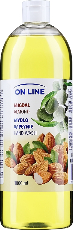 Рідке мило для рук "Мигдаль" без дозатора - On Line Almond Hand Wash — фото N1