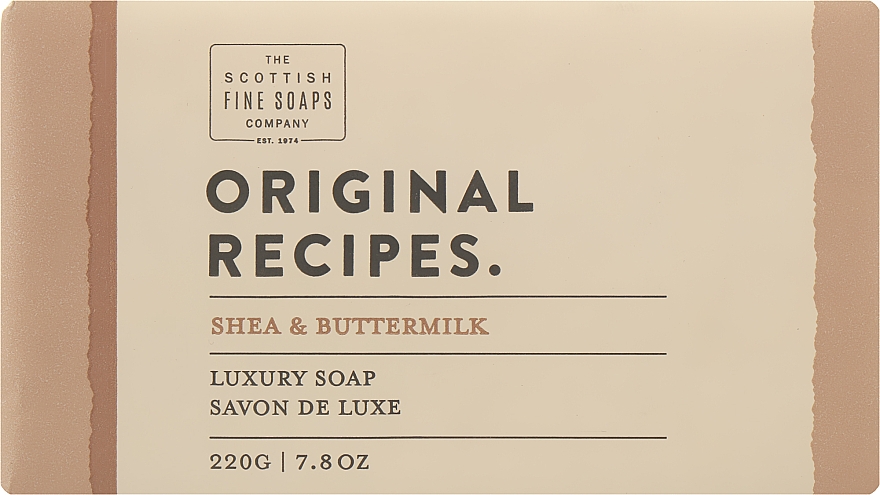 Мило "Ши й пахта" - Scottish Fine Soaps Original Recipes Shea & Buttermilk Luxury Soap Bar — фото N1