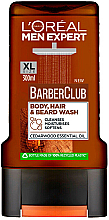 Очищувальний засіб для тіла, волосся й бороди - L'Oreal Paris Men Expert Barber Club Body, Hair & Beard Wash — фото N1